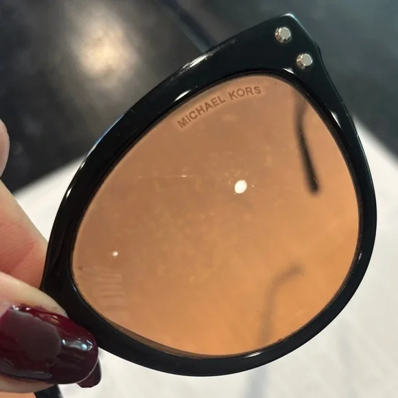 Michael Kors Black Sunglasses with Tan Lenses - Picture 6 of 9